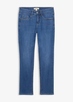 Vaqueros de algodón orgánico con corte slim y talle medio