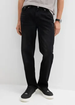 Vaqueros de algodón puro con corte regular, cinturilla cómoda y diseño recto