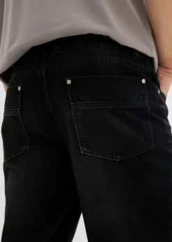 Vaqueros de algodón puro con corte regular, cinturilla cómoda y diseño recto