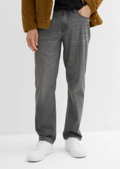 Vaqueros de algodón puro con corte regular, cinturilla cómoda y diseño recto