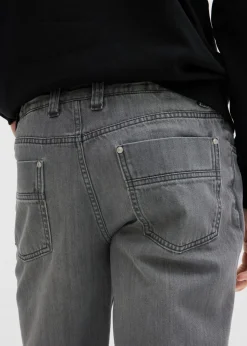 Vaqueros de algodón puro con corte regular, cinturilla cómoda y diseño recto