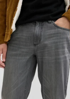 Vaqueros de algodón puro con corte regular, cinturilla cómoda y diseño recto