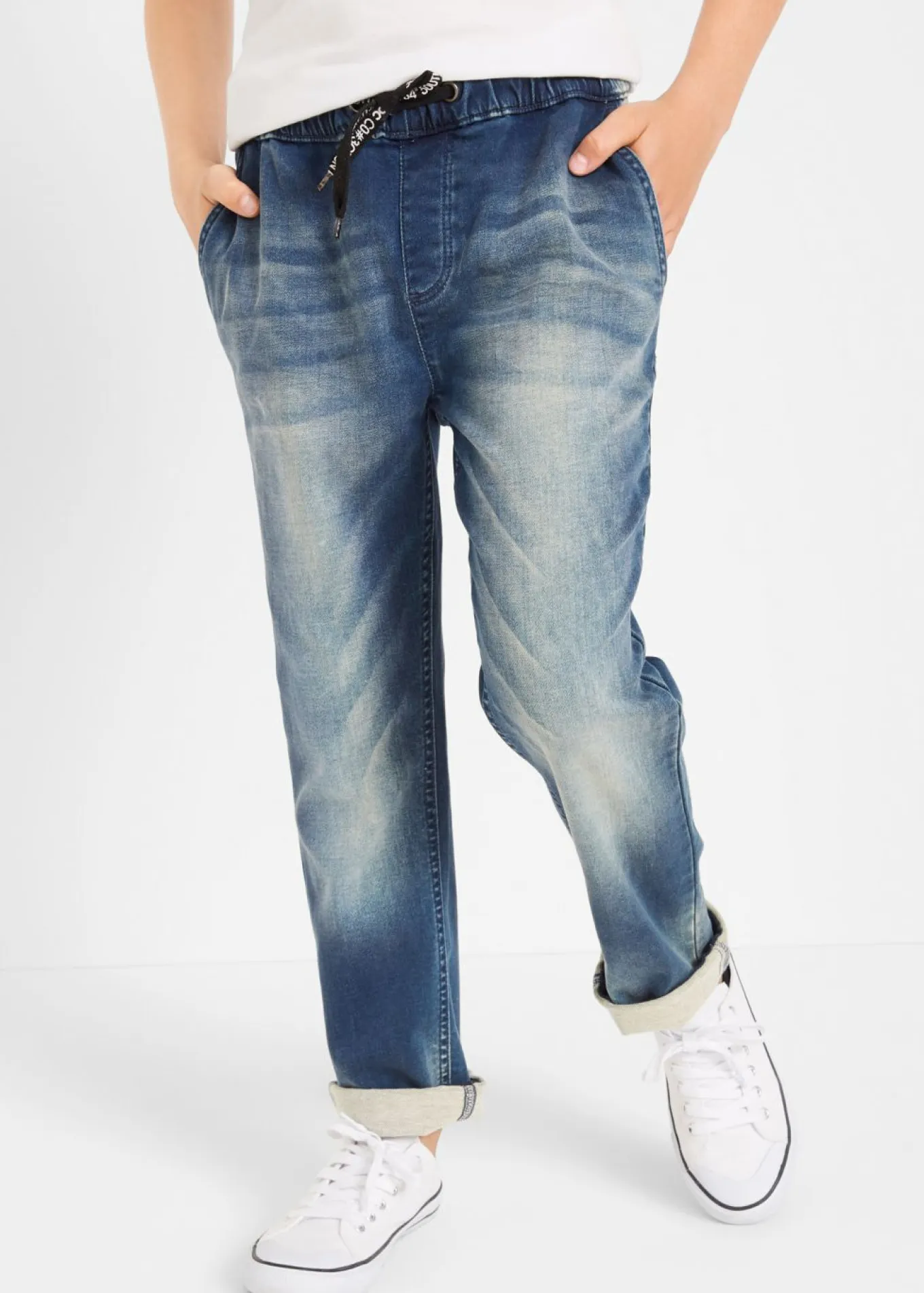 Vaqueros de chándal sin cierre, regular fit, straight