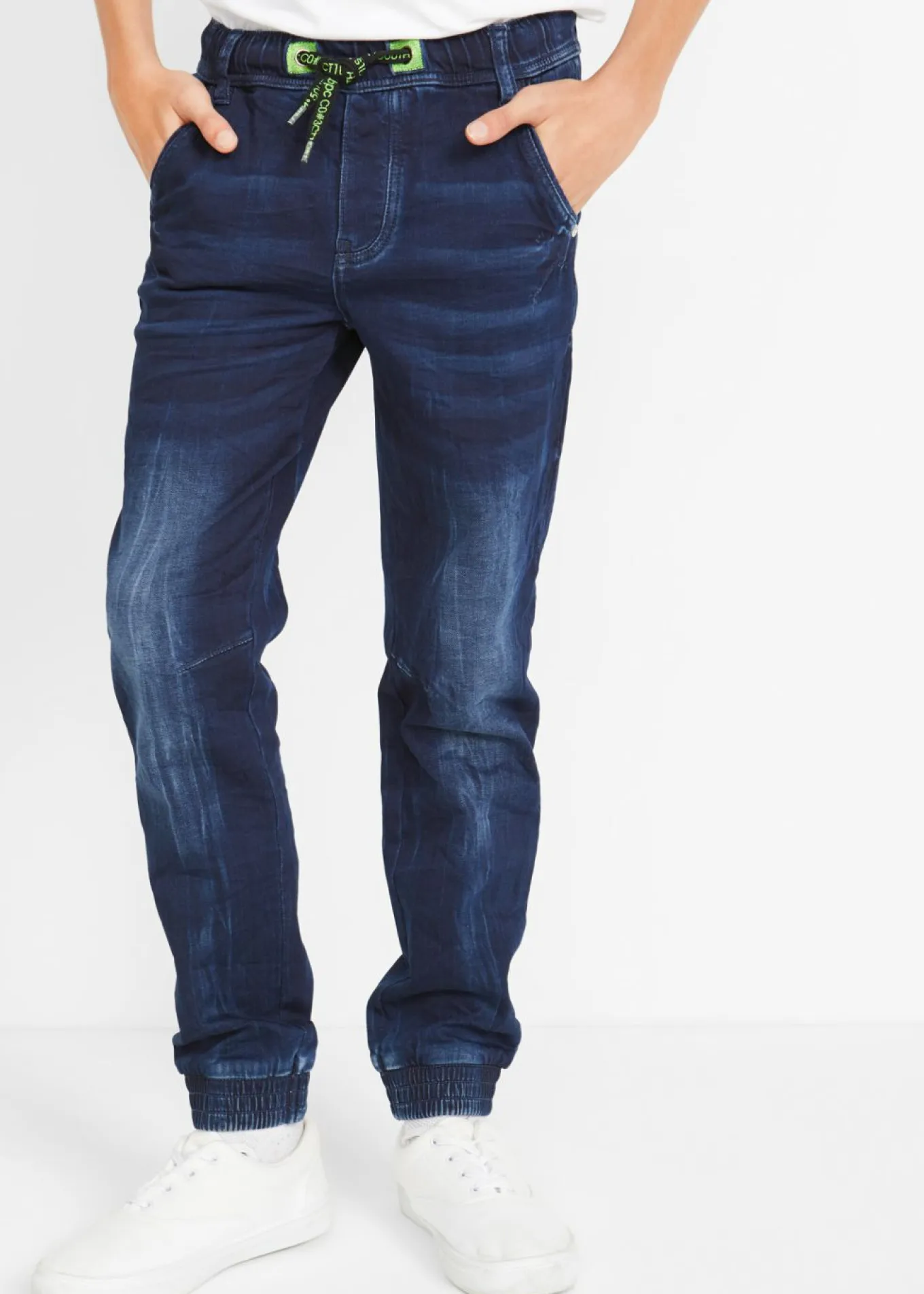 Vaqueros de chándal sin cierre, regular fit, tapered