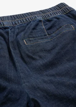 Vaqueros de corte barrel con talle medio y cintura cómoda
