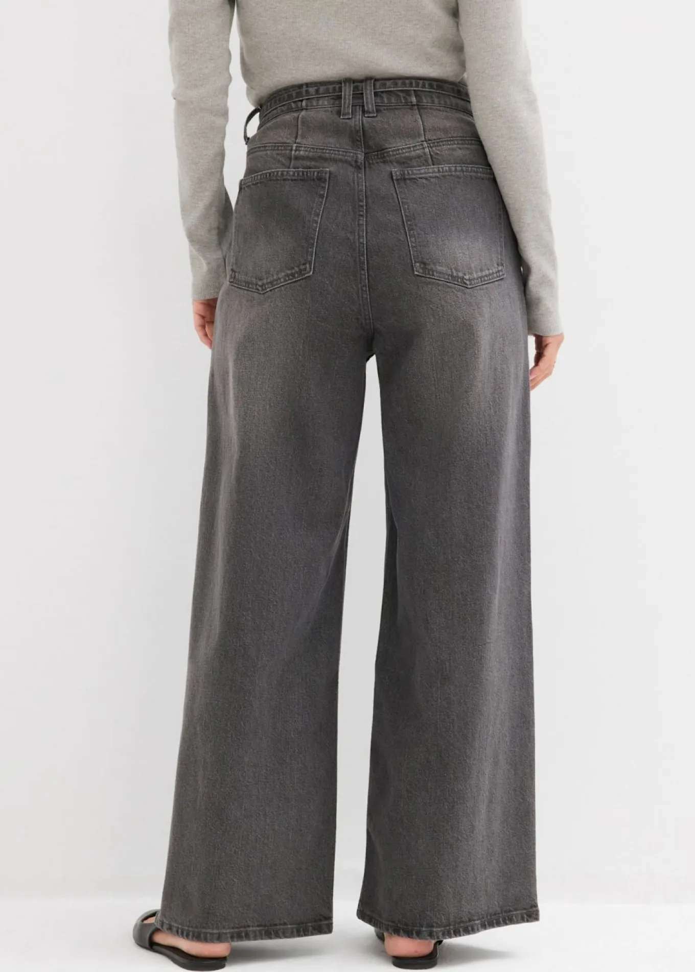Vaqueros de pernera ancha, high waist