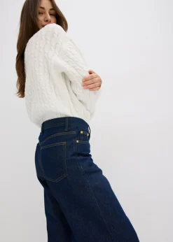 Vaqueros de pernera ancha, mid waist