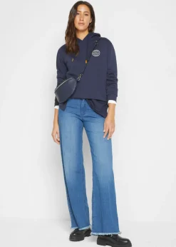 Vaqueros de pernera ancha, high waist