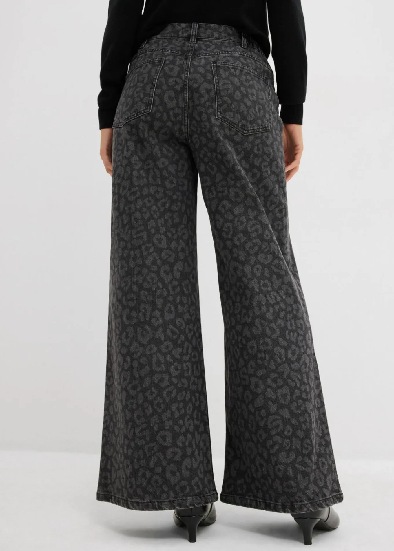 Vaqueros de pernera ancha, mid waist