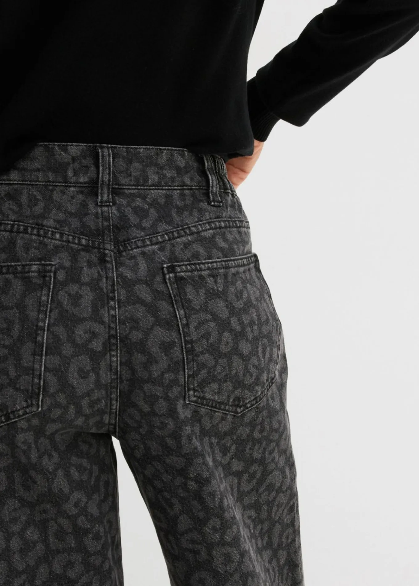 Vaqueros de pernera ancha, mid waist