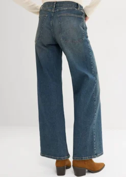 Vaqueros de pernera ancha, high waist