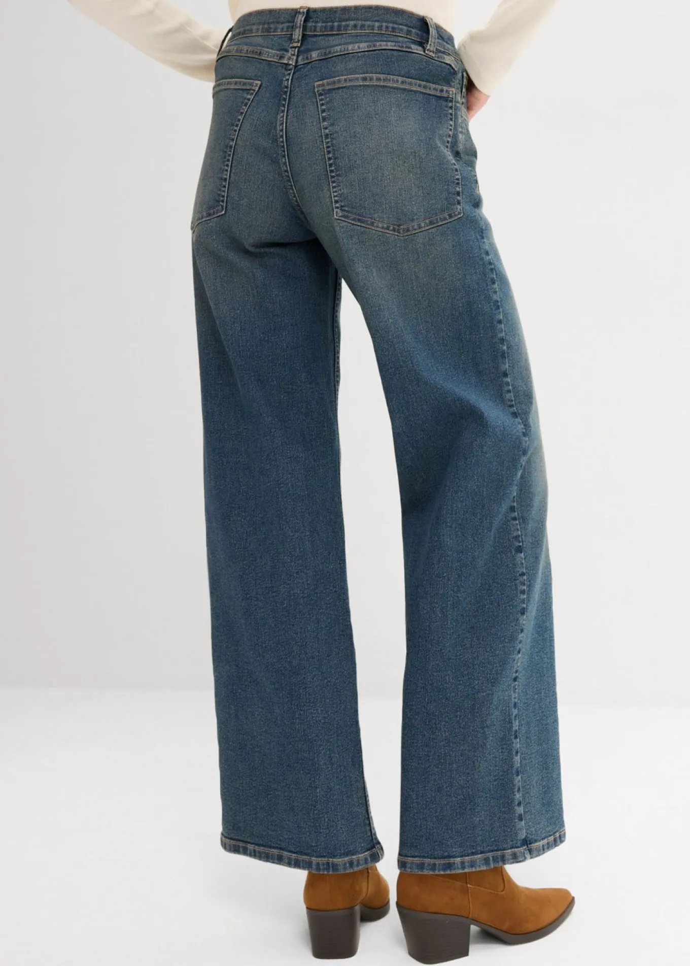 Vaqueros de pernera ancha, high waist