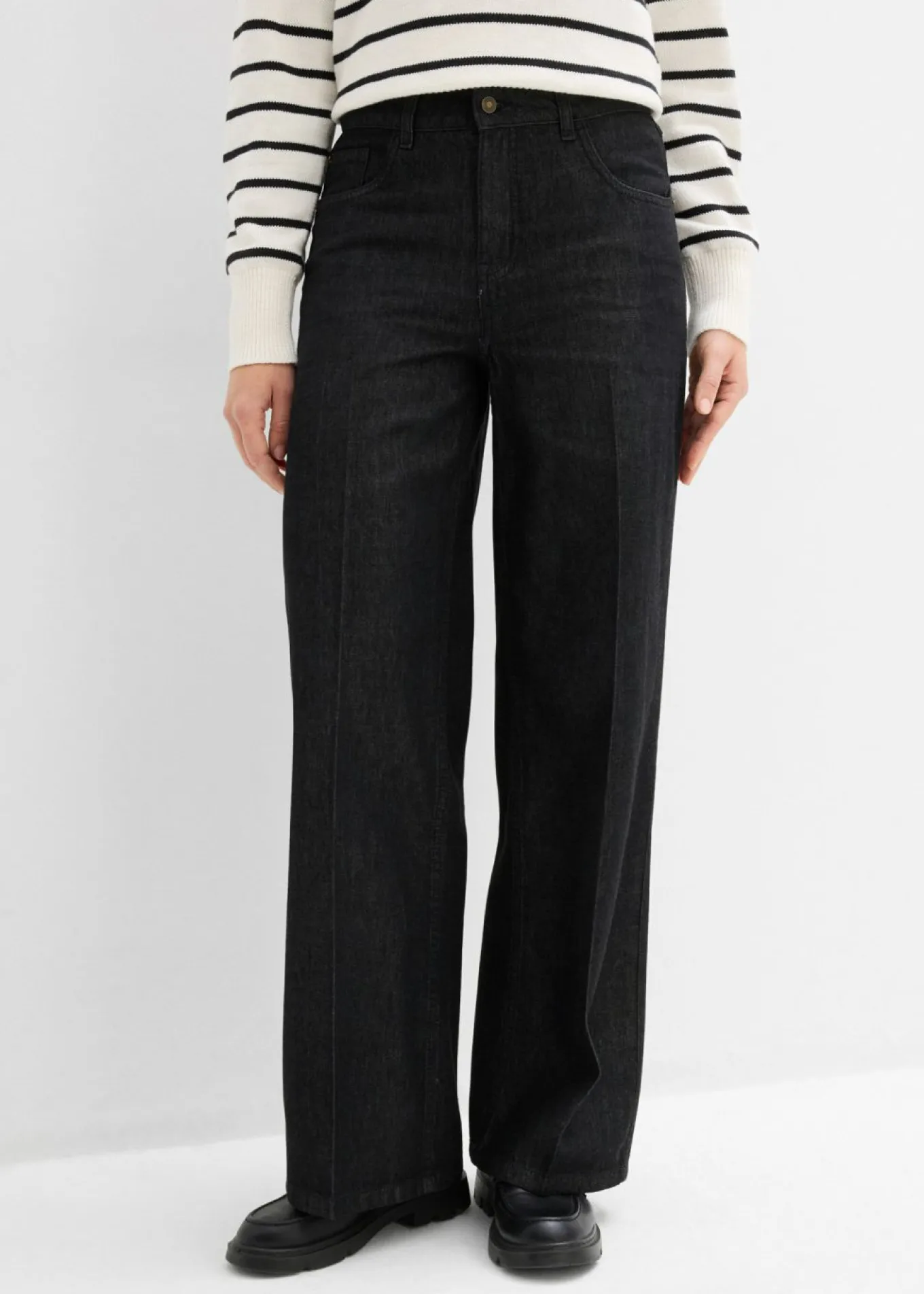 Vaqueros de pernera ancha, mid waist