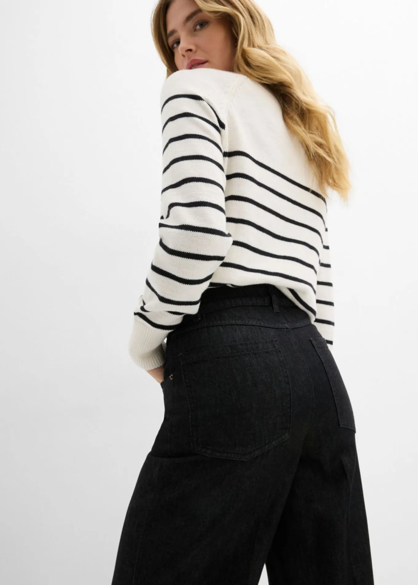 Vaqueros de pernera ancha, mid waist