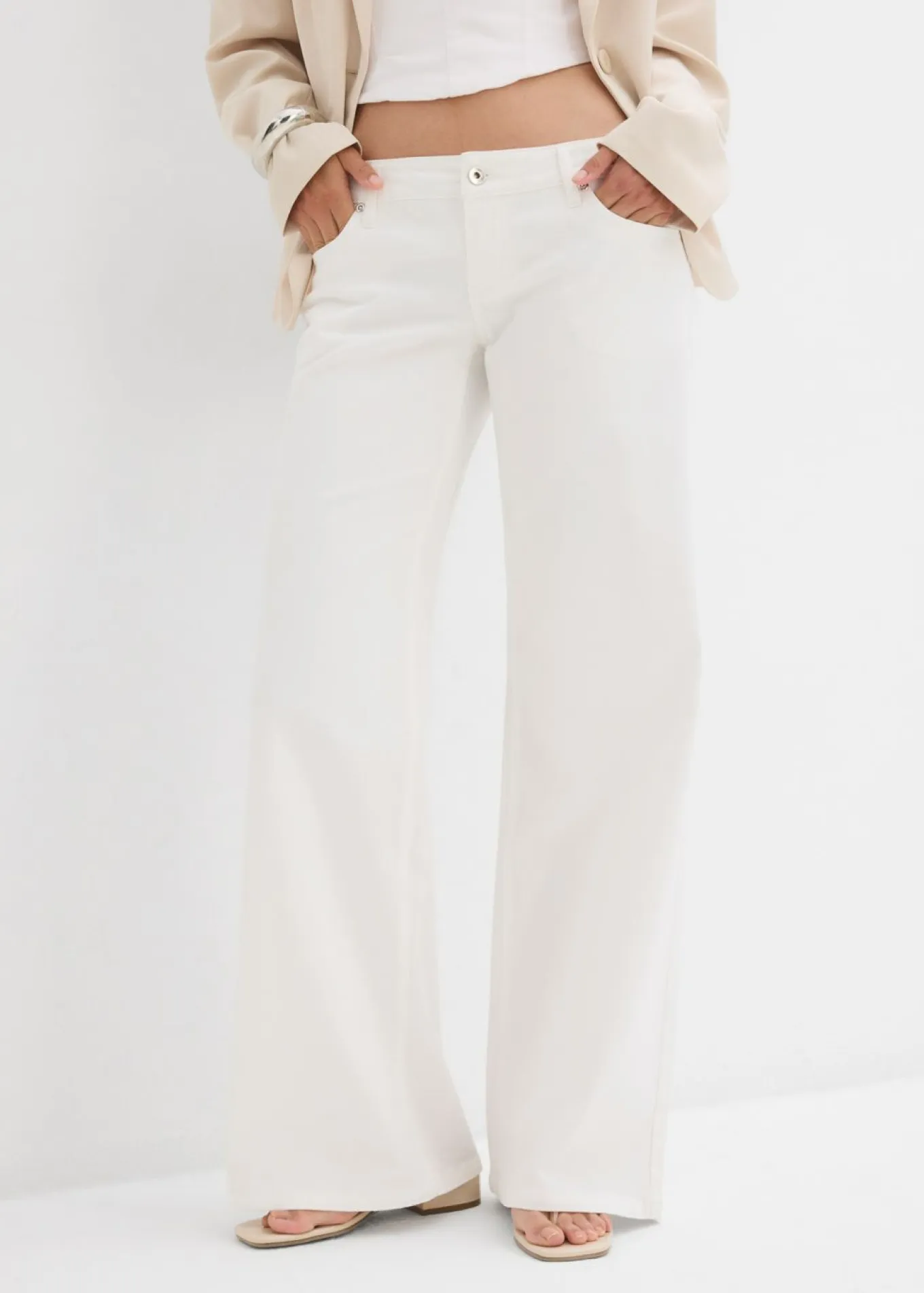 Vaqueros de pernera ancha, low waist
