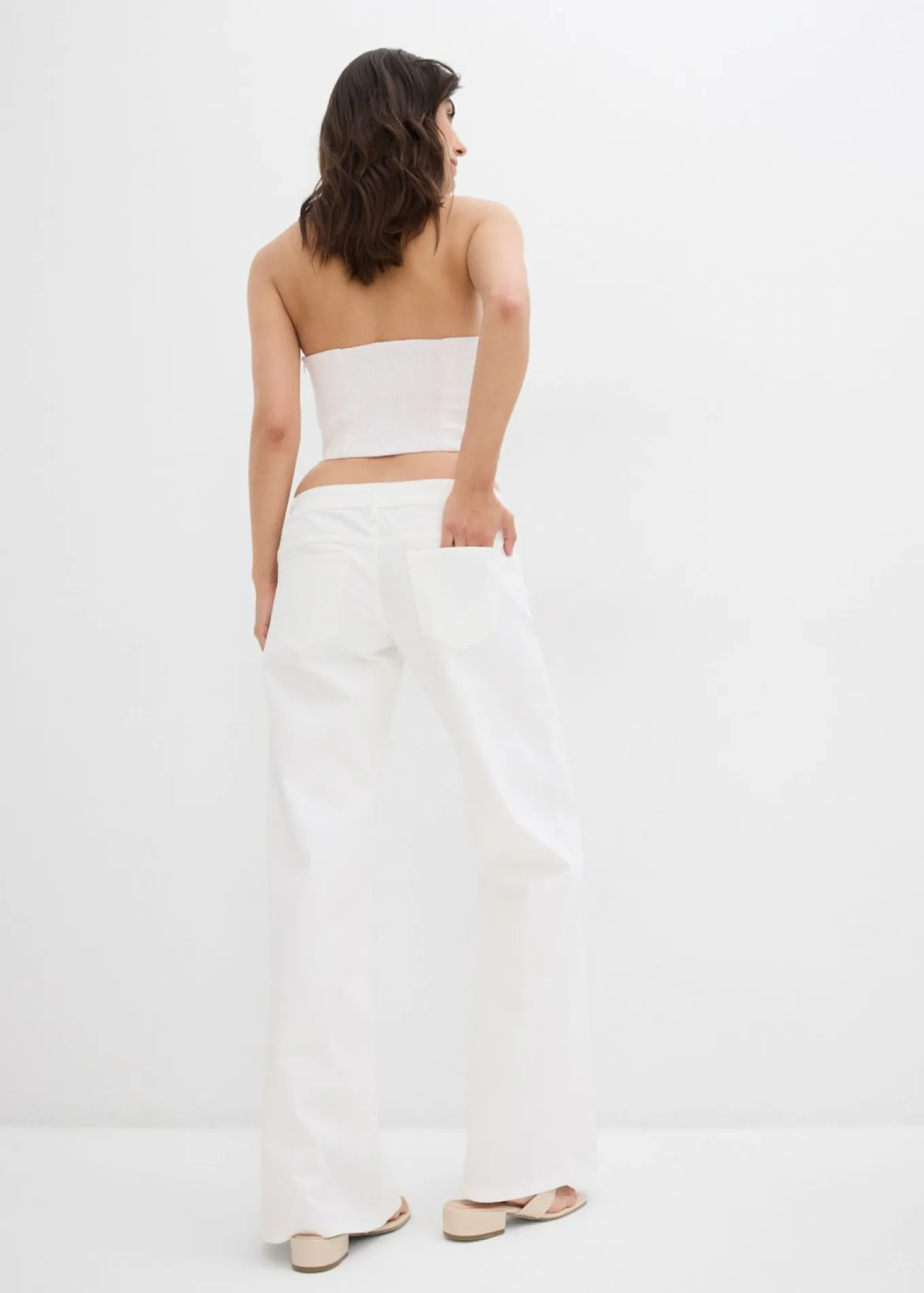 Vaqueros de pernera ancha, low waist