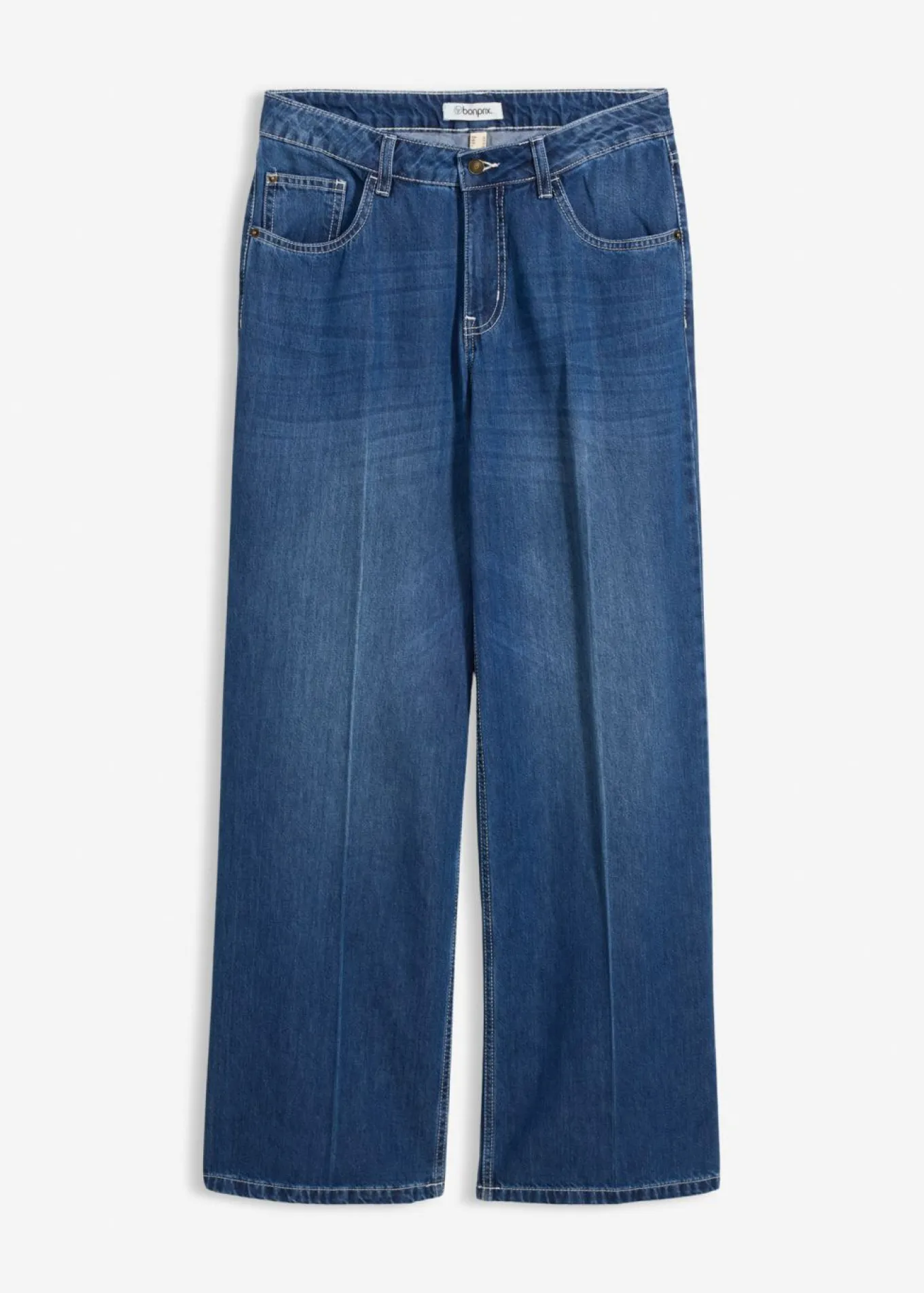 Vaqueros de pernera ancha, mid waist