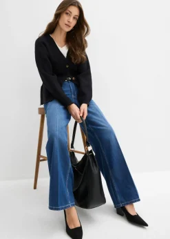 Vaqueros de pernera ancha, mid waist