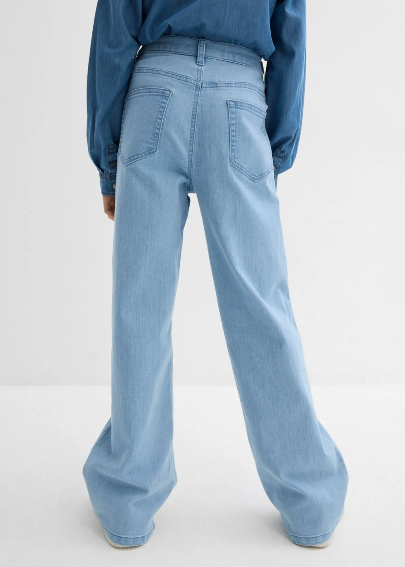 Vaqueros de pernera ancha, mid waist