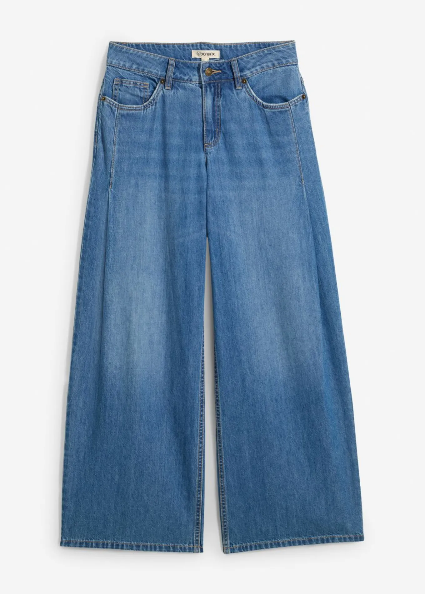 Vaqueros de pernera ancha, mid waist