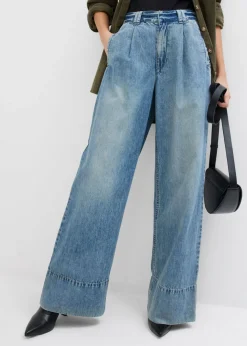 Vaqueros de pernera ancha, high waist