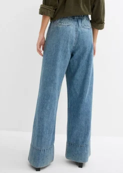 Vaqueros de pernera ancha, high waist