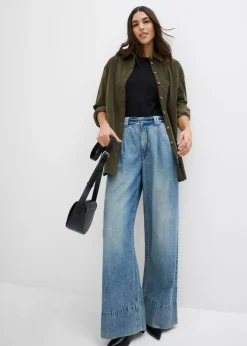 Vaqueros de pernera ancha, high waist