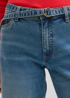 Vaqueros de pernera ancha, mid waist, largo completo