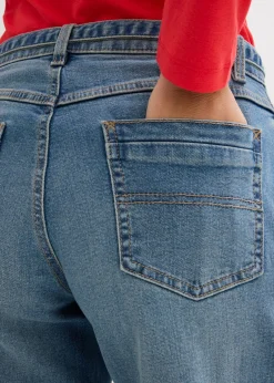 Vaqueros de pernera ancha, mid waist, largo completo