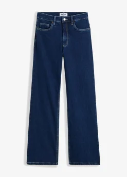 Vaqueros de pernera ancha, high waist, de algodón orgánico