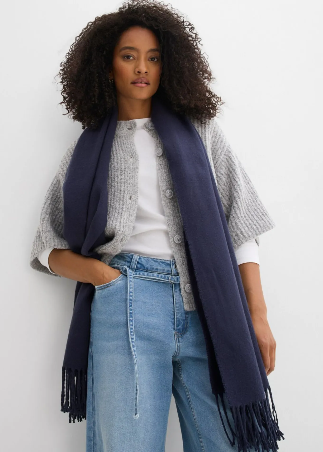 Vaqueros de pernera ancha, mid waist