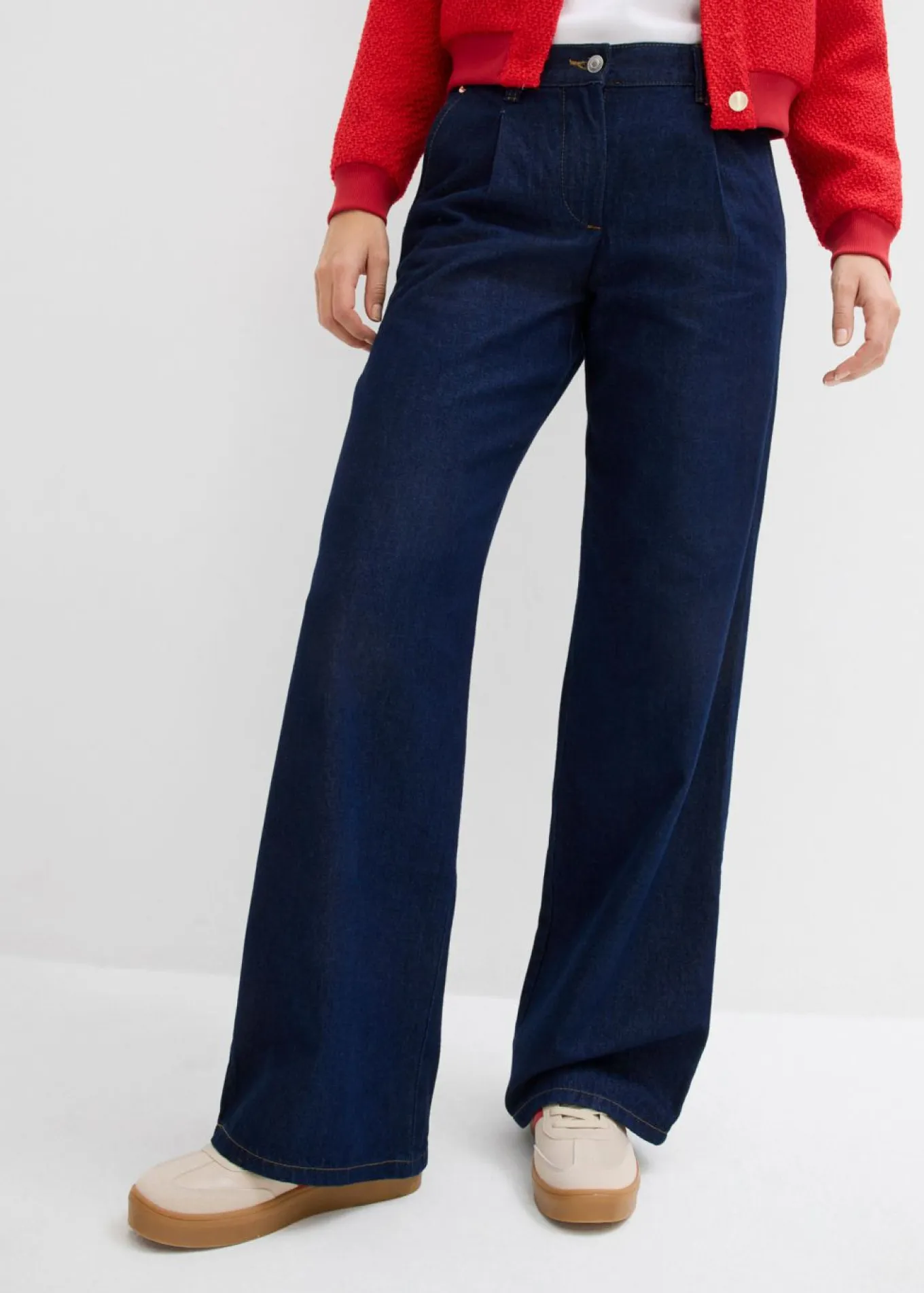 Vaqueros de pernera ancha, mid waist