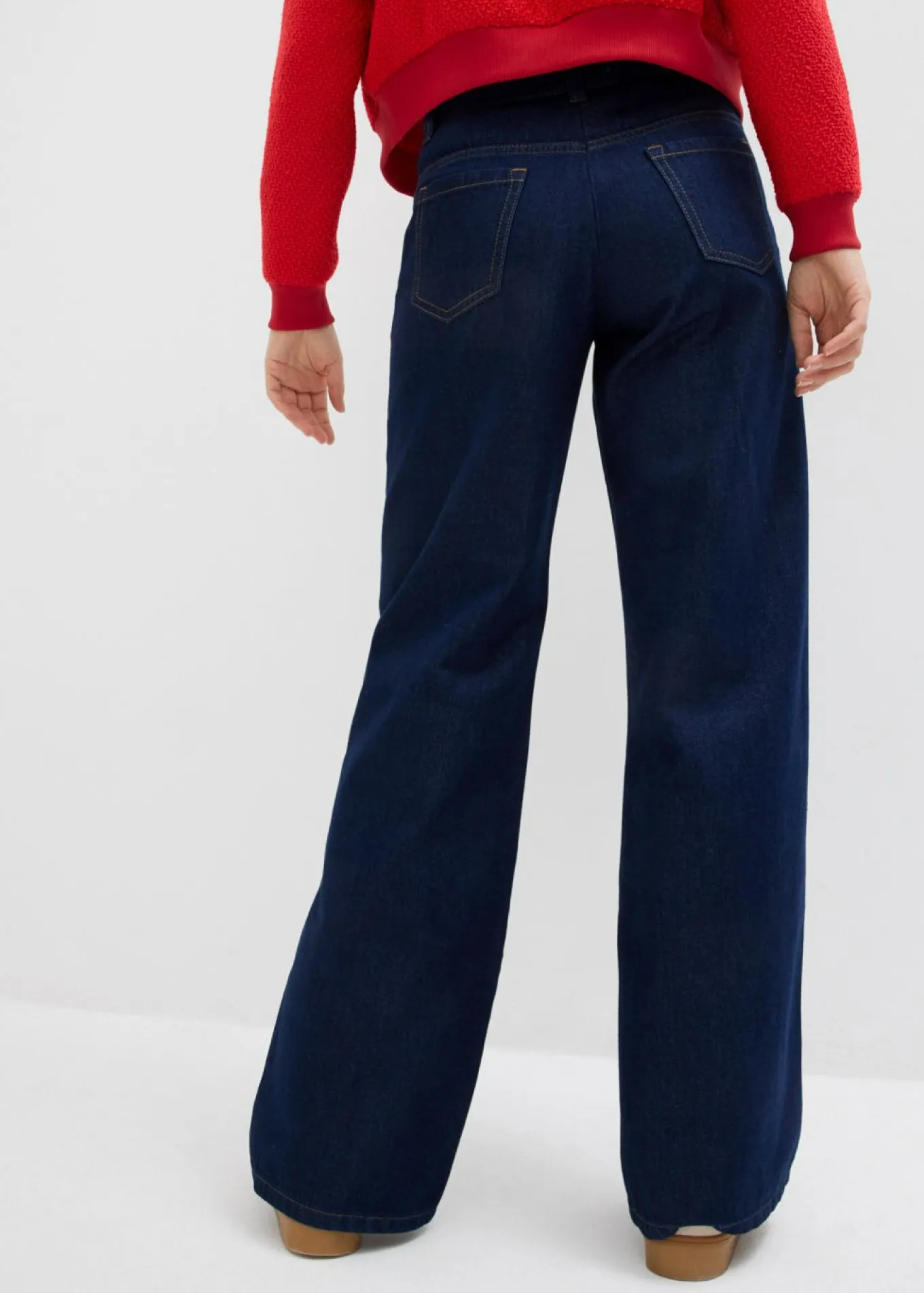 Vaqueros de pernera ancha, mid waist