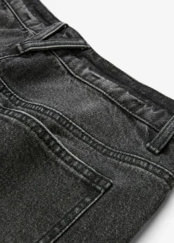 Vaqueros de pernera ancha, mid waist, largo completo y low stretch