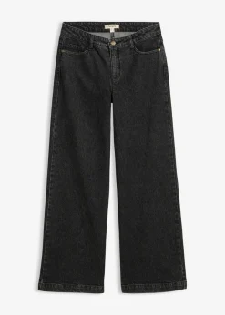 Vaqueros de pernera ancha, mid waist, largo completo