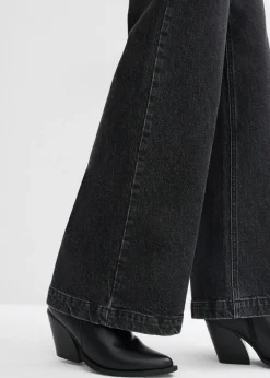 Vaqueros de pernera ancha, mid waist, largo completo