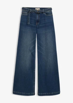Vaqueros de pernera ancha, mid waist, largo completo