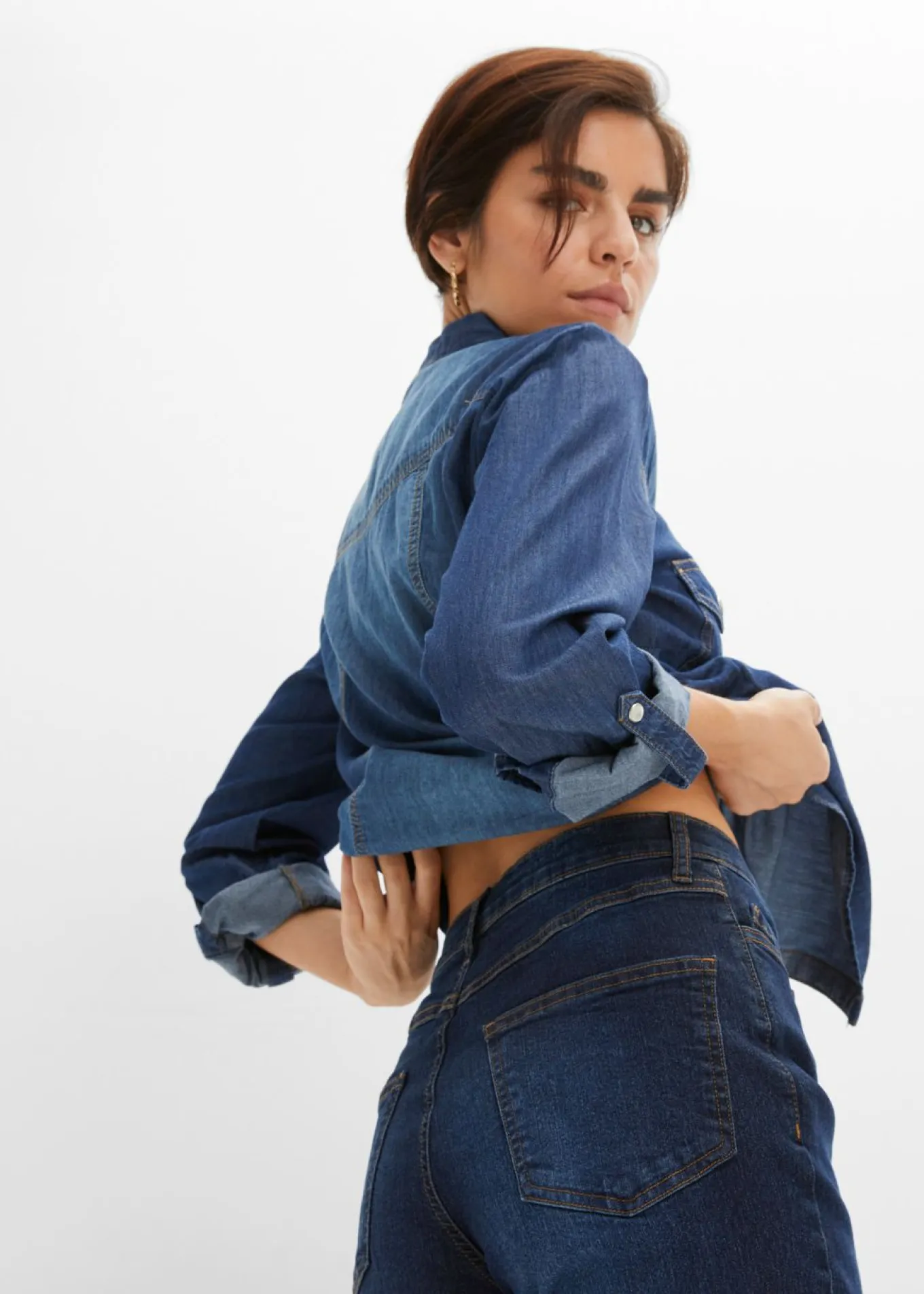 Vaqueros de pernera ancha, high waist