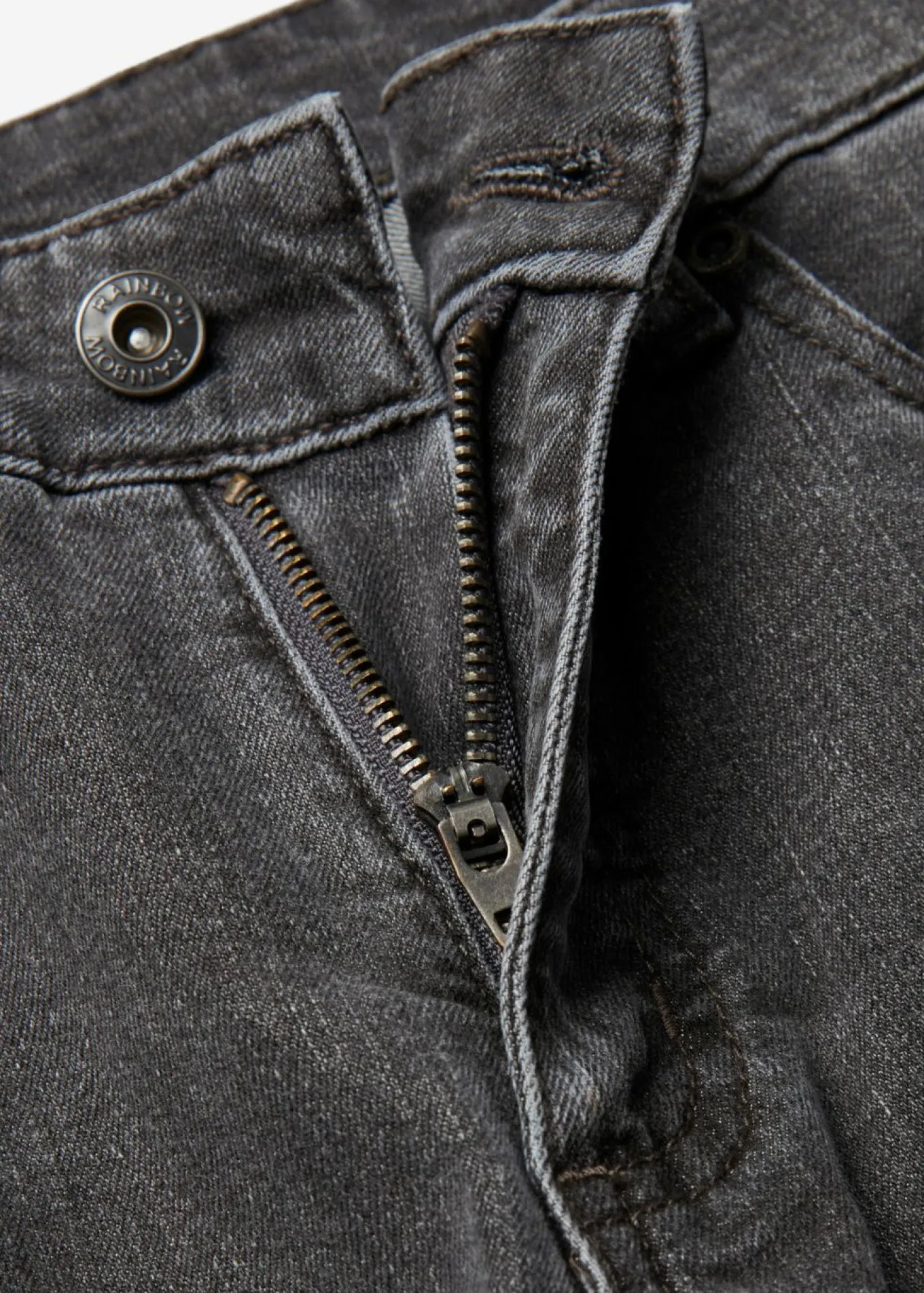 Vaqueros de pernera ancha, mid waist, elástico