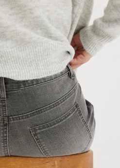 Vaqueros de pernera ancha, mid waist, elástico