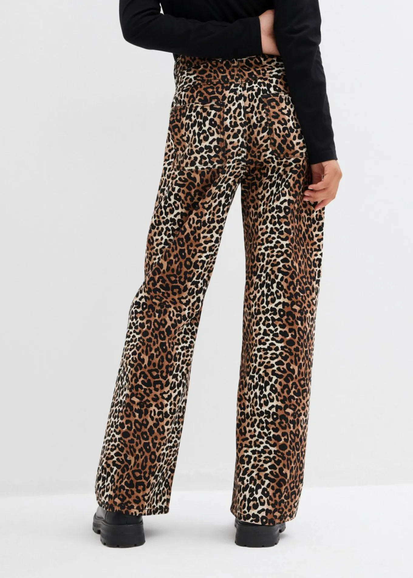 Vaqueros de pernera ancha, mid waist