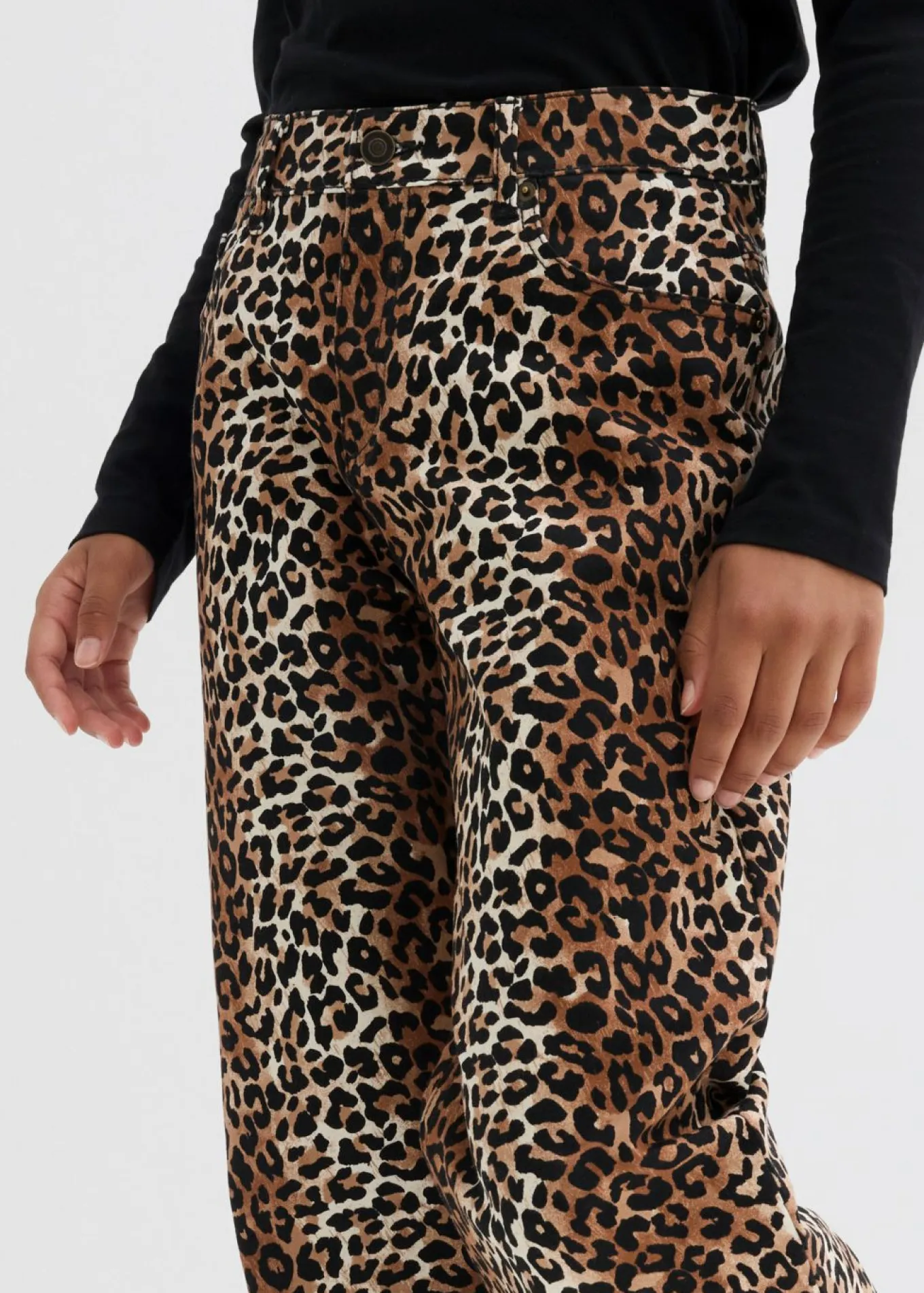 Vaqueros de pernera ancha, mid waist