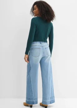Vaqueros de pernera ancha, mid waist
