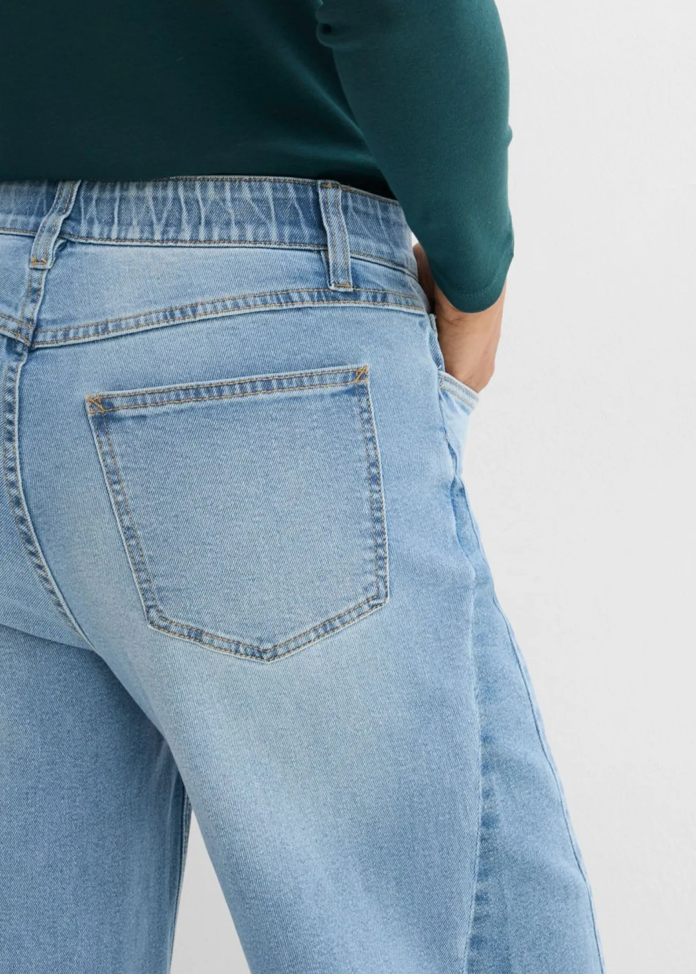 Vaqueros de pernera ancha, mid waist