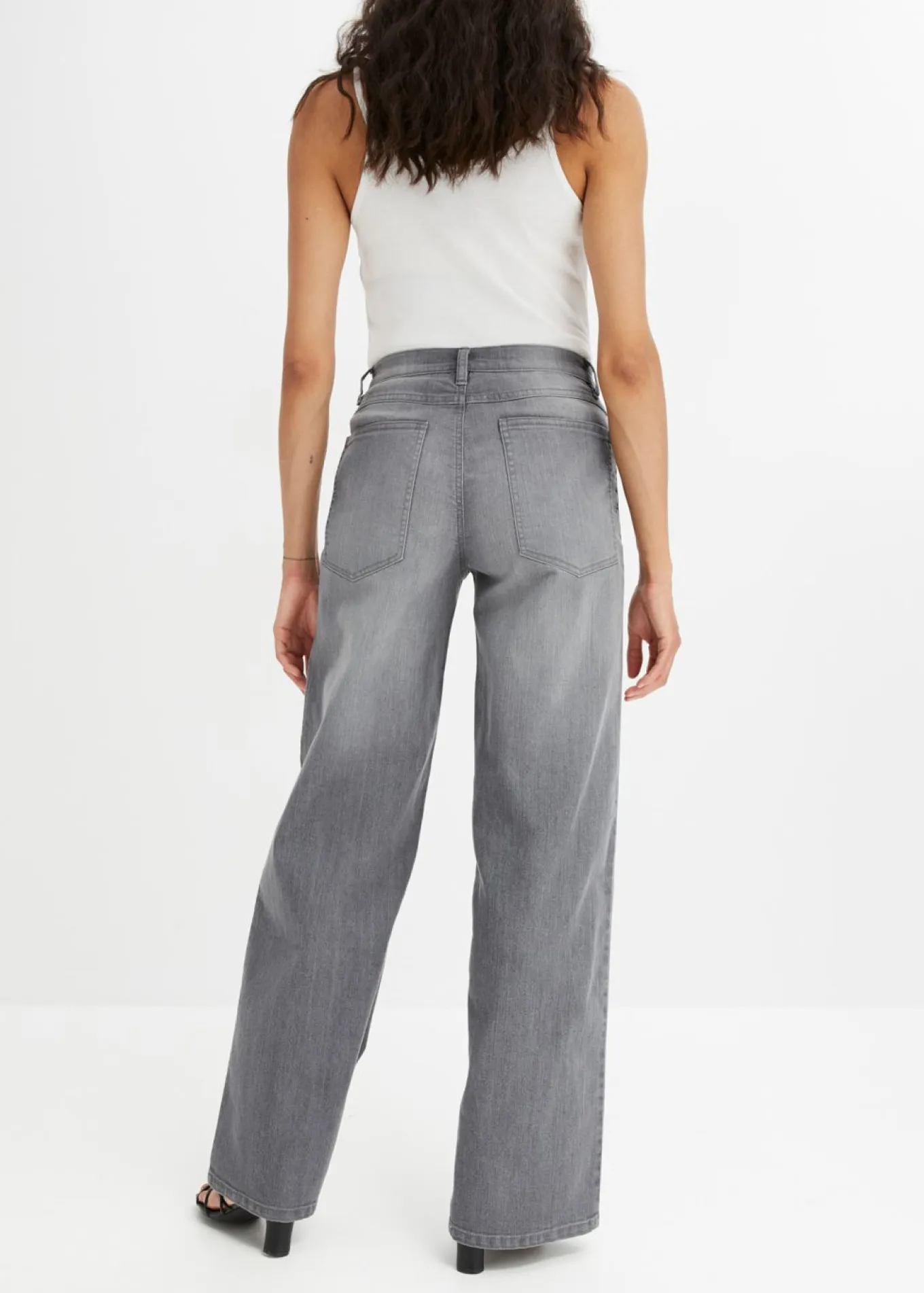 Vaqueros de pernera ancha, high waist