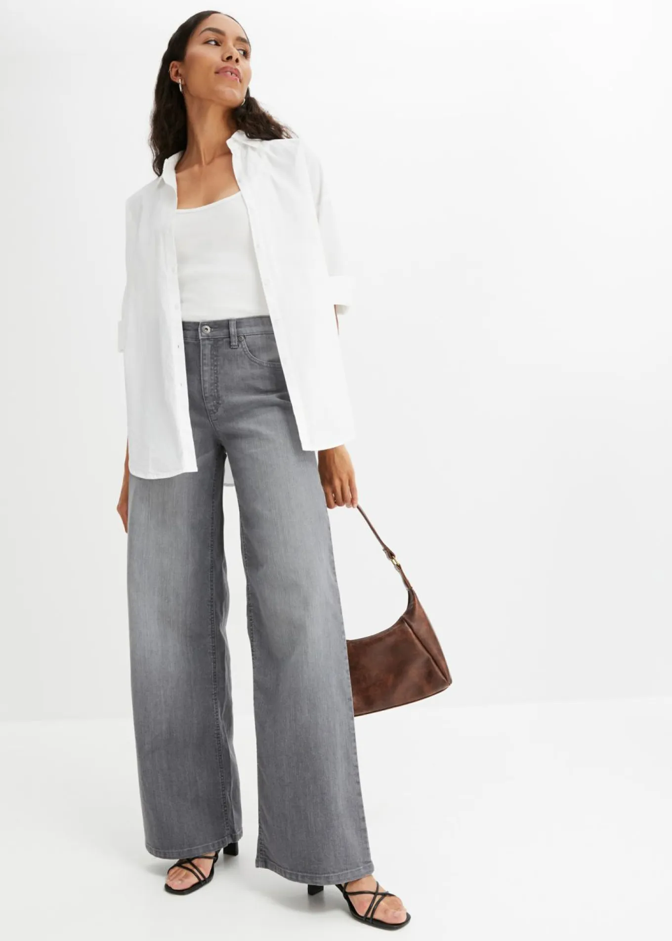 Vaqueros de pernera ancha, high waist