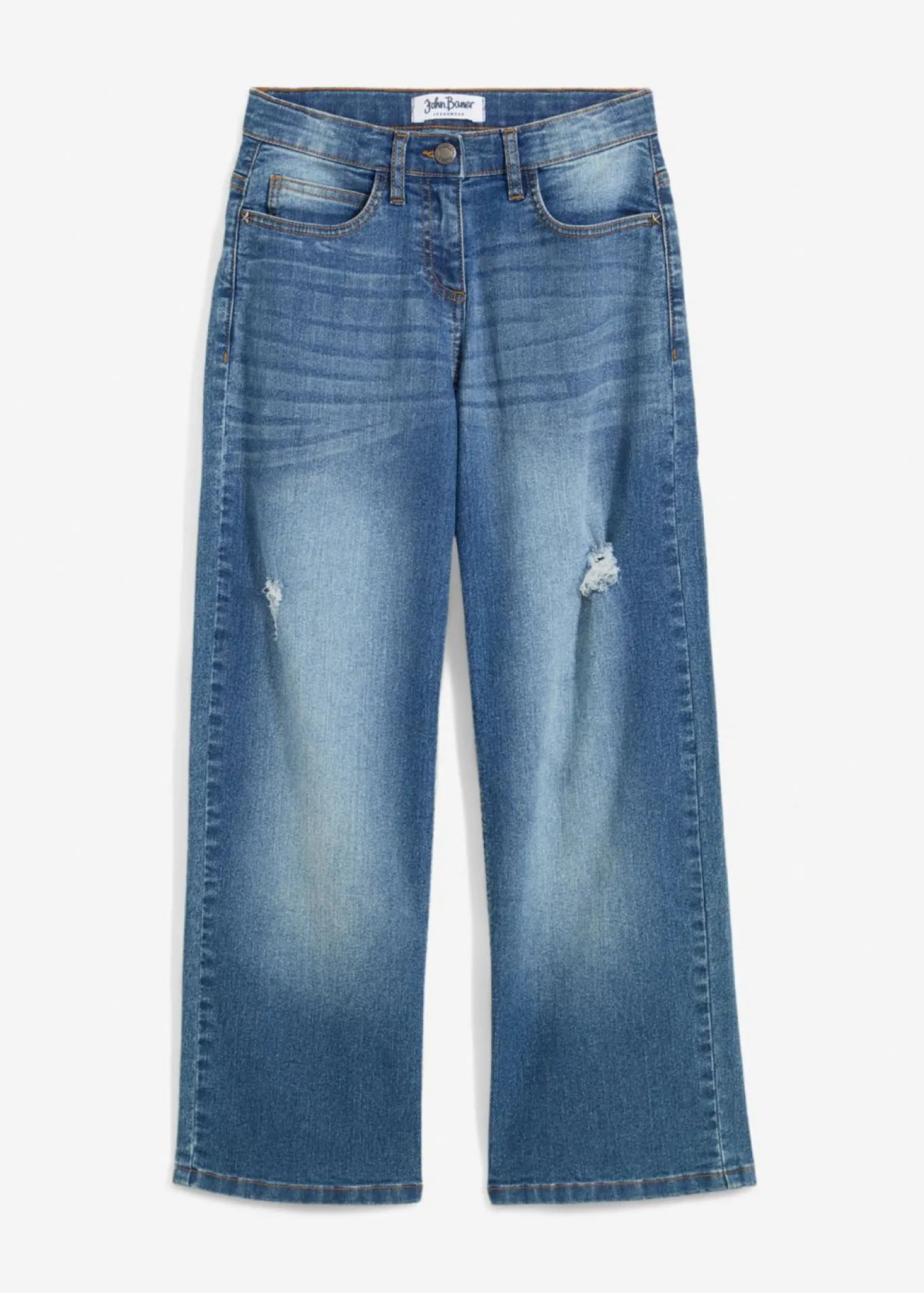 Vaqueros de pernera ancha, mid waist