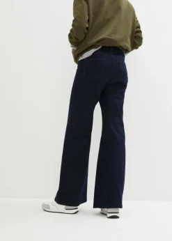 Vaqueros de pernera ancha, high waist, cintura cómoda