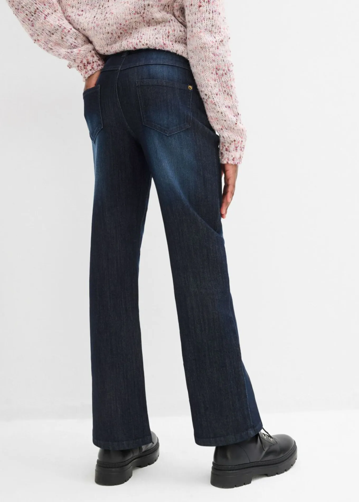 Vaqueros de pernera ancha, mid waist