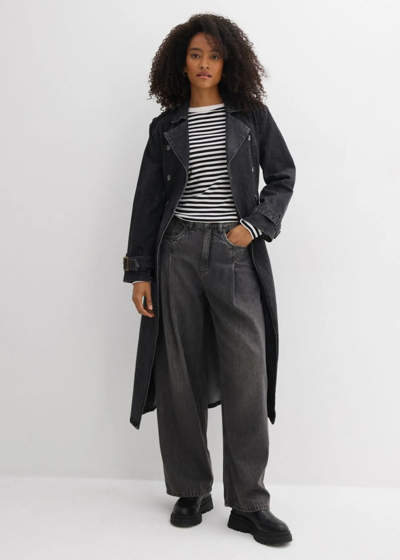 Vaqueros de pernera ancha, high waist